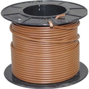 ELECTRICAL WIRE SINGLE 2.00mm BROWN