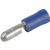TERMINAL BULLET INSULATED BLUE MALE 4mm