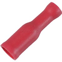 TERMINAL BULLET INSULATED RED FEMALE 5mm