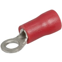 TERMINAL EYE INSULATED 3mm RED