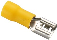 TERMINAL SPADE INSULATED YELLOW FEMALE
