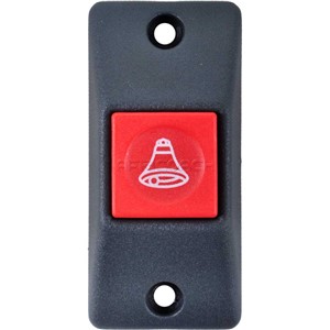 BELL PUSH BUTTON GREY RED RAIL TYPE