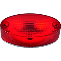MARKER LIGHT FOR BUSSCAR FLAT OVAL RED