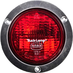 TAILLIGHT TRUCK SEMI SEALED METAL RED