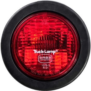 TAILLIGHT TRUCK SEMI SEALED RUBBER RED