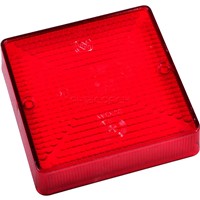 TAILLIGHT SQUARE RED LENS ONLY