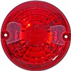 TAILLIGHT ROUND RINDER RED 2 POINT CRYSTAL LENS