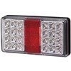 TRAILER LIGHT RECTANGULAR LED COMBINATION 150mm WITH CLEAR LENS