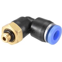 AIR CONNECTOR MALE ELBOW SWIVEL 6mmxM5