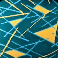 SEAT CLOTH MATERIAL TURQUOISE &amp; YELLOW 1.4mt WIDE