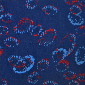 SEAT CLOTH MATERIAL RED &amp; BLUE CIRCLES 1.4mt WIDE