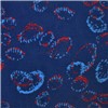 SEAT CLOTH MATERIAL RED & BLUE CIRCLES 1.4mt WIDE