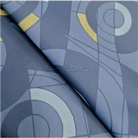 SEAT VINYL BLUE YELLOW CIRCLES 1.4mt WIDE FOR CAIO
