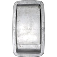 LUGGAGE DOOR HANDLE FOR MARCOPOLO G6 RECTANGULAR SILVER