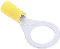 TERMINAL EYE INSULATED 12mm YELLOW