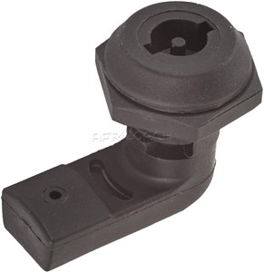CAM LOCK QUARTER TURN BLACK POLYAMIDE 270-6 WITH KEY 3mm DOUB 203-3-K1