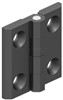 HINGE LEAF 50x50mm WITH HOLES ZINC BLACK 318-V1-1-2