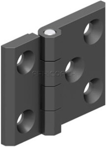 HINGE LEAF 50x63mm ZINC BLACK 319-1-2