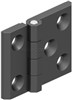 HINGE LEAF 50x63mm ZINC BLACK 319-1-2