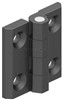 HINGE LEAF 60x60mm WITH HOLES ZINC BLACK 329-V1-1-2
