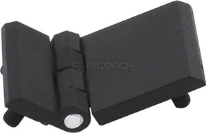 HINGE LEAF 60x90mm WITH STUDS ZINC BLACK 350-V2-1-2