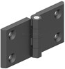 HINGE LEAF 60x120mm WITH HOLES ZINC BLACK 351-V1-1-2