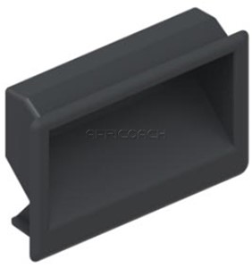 HANDLE RECESS SNAP IN POLYAMIDE BLACK 703