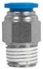 AIR STUD FITTING R1/4 MALE THREAD TO 8mm TUBE STRAIGHT