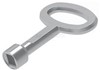 KEY LARGE 6mm SQUARE CHROME 203-K7-1