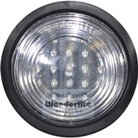 TAILLIGHT TRUCK LED RUBBER RED CLEAR LENS WONDERLITE