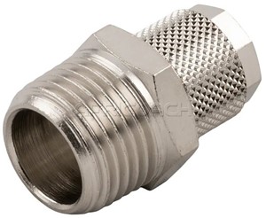 AIR STUD FITTING R1/4 MALE THREAD TO 6mm TUBE STRAIGHT