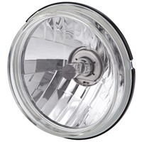 HEADLIGHT 135mm WITHOUT PARK LIGHT CRYSTAL LENS