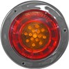 TAILLIGHT TRUCK LED COMBO RED AMBER WONDERLITE WITH METAL FLANGE