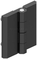HINGE LEAF 50x50mm WITH STUDS POLYAMIDE BLACK 318-V2-2-2