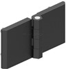 HINGE LEAF 60x120mm WITH STUDS ZINC BLACK 351-V2-1-2