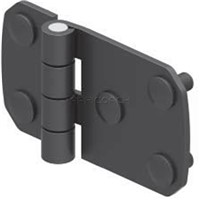 HINGE LEAF 60x106mm WITH STUDS STEEL BLACK 360-V2-2