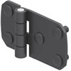 HINGE LEAF 60x106mm WITH STUDS STEEL BLACK 360-V2-2