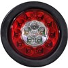 Hella Universal LED Stop, Tail and Indicator Light suitable for most Trucks, Trailers, Busses &amp; Caravans.

2SD-328870-031

Features:
• Conforms to Local and European ECE Standards
• 3D effect due to optical free outer lens and metallized reflectors
• Includes Rubber Grommet
• Metal Flange can be purchased separately

Specifications:
• 11V to 32V (Multivoltage)
• No. of LEDs: 16 (10 x Red; 6 x Yellow)
• IP67 Rated for Dust and Water protection
• Size: 140mm (with rubber grommet)
• ECE/SAE approved