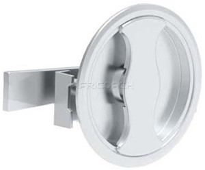 ROUND FIRE CABINET LOCK CHROME 040-1