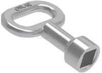 KEY MEDIUM 6mm SQUARE CHROME 203-1-K7-1