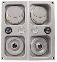 DOUBLE LIGHT &amp; VENT COMBINATION GREY