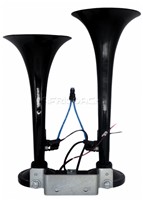 SEGER 24V TWIN TURBO AIR HORN BLACK 81DH