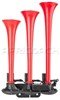 SEGER 24V TRIPLE AIR HORN RED PLASTIC 86EH