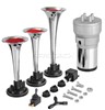 SEGER 24V TRIPLE AIR HORN WITH COMPRESSOR RED 82KH