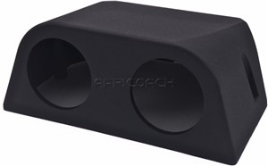 USB CHARGER HOLDER BLACK PLASTIC 2 HOLE