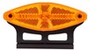 SIDE MARKER LIGHT AMBER DIAMOND SHAPE WITH BLACK MOUNTING BRACKET