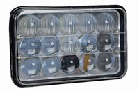 HEADLIGHT NEO INSERT RECTANGULAR 15 LED 4D 168x108mm