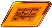 TAILLIGHT SQUARE AMBER LED UNIVERSAL LH
