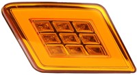 TAILLIGHT SQUARE AMBER LED UNIVERSAL RH