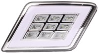 TAILLIGHT SQUARE WHITE LED UNIVERSAL LH